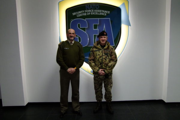 COMFORDOT Commander - Lieutenant General Giovanni Fungo and NATO SFA COE Director