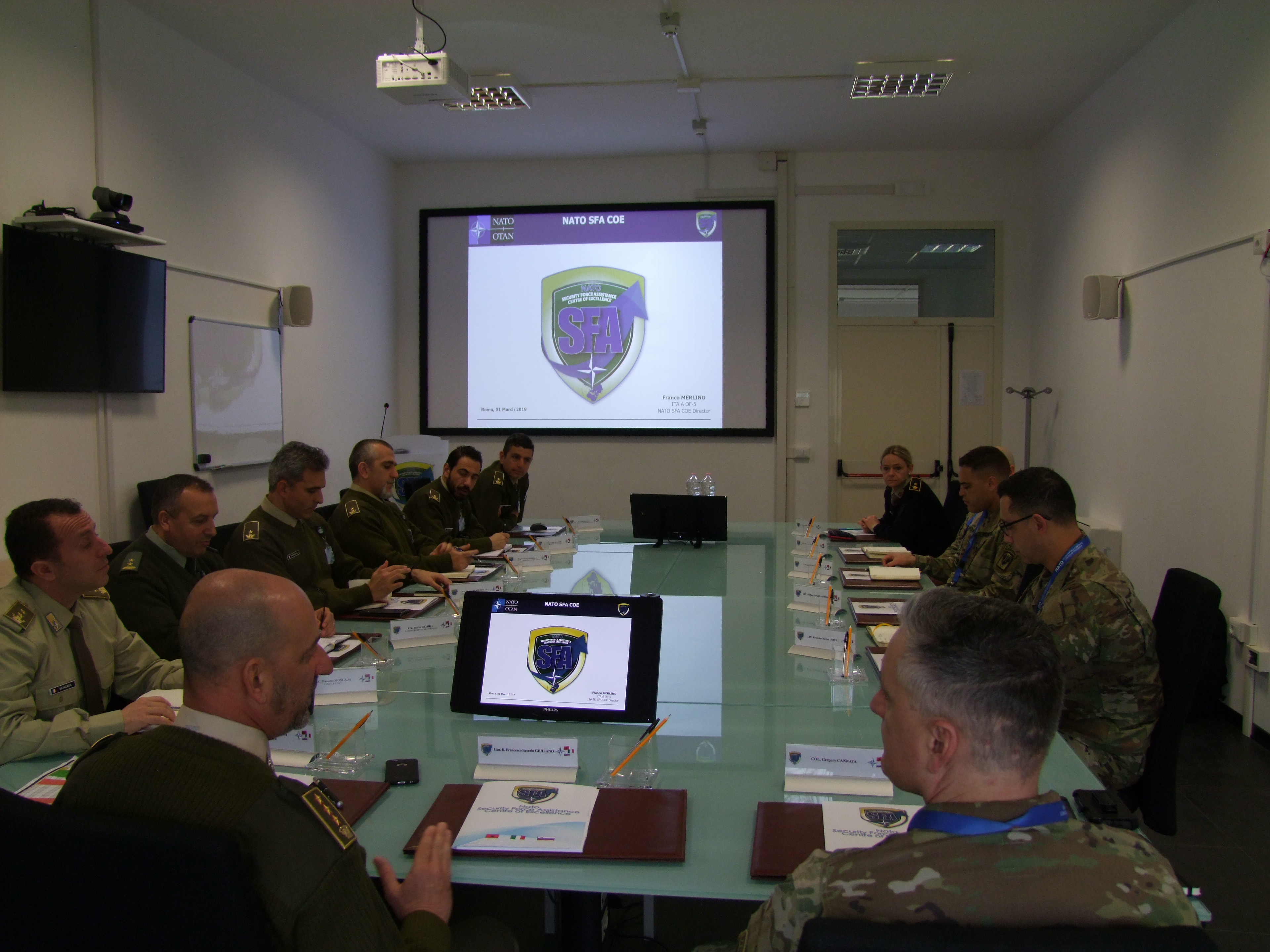 The US Army representatives met the NATO SFA COE Staff