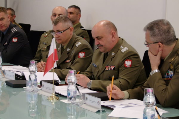 Polish Armed Forces Commander and his staff