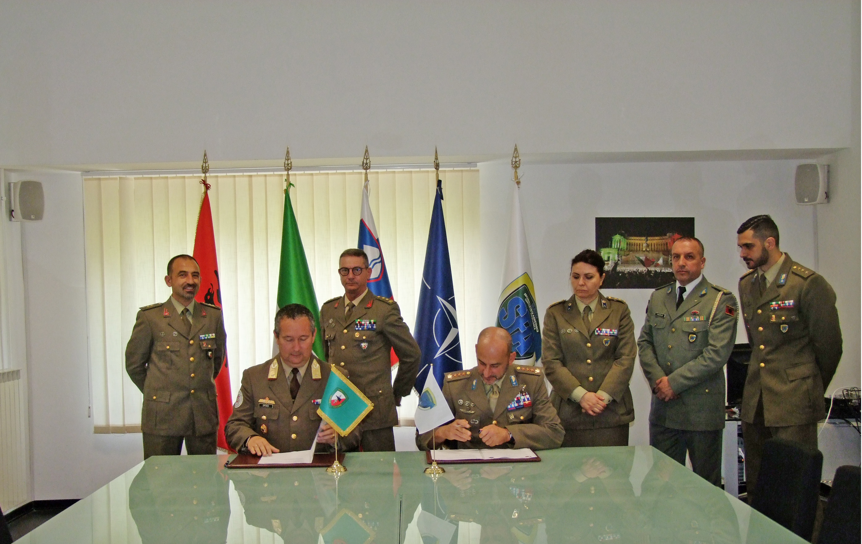  A Memorandum of Cooperation on Security Force Assistance was signed by NRDC-ITA and NATO SFA COE.