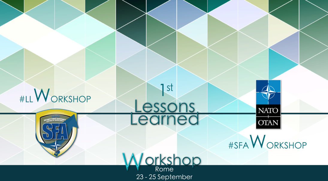 1st Lessons Learned Workshop