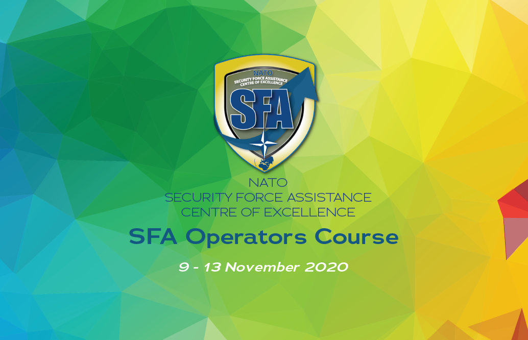 #SAVETHEDATE – SFA “Operators” course: 9 -13 of November 2020