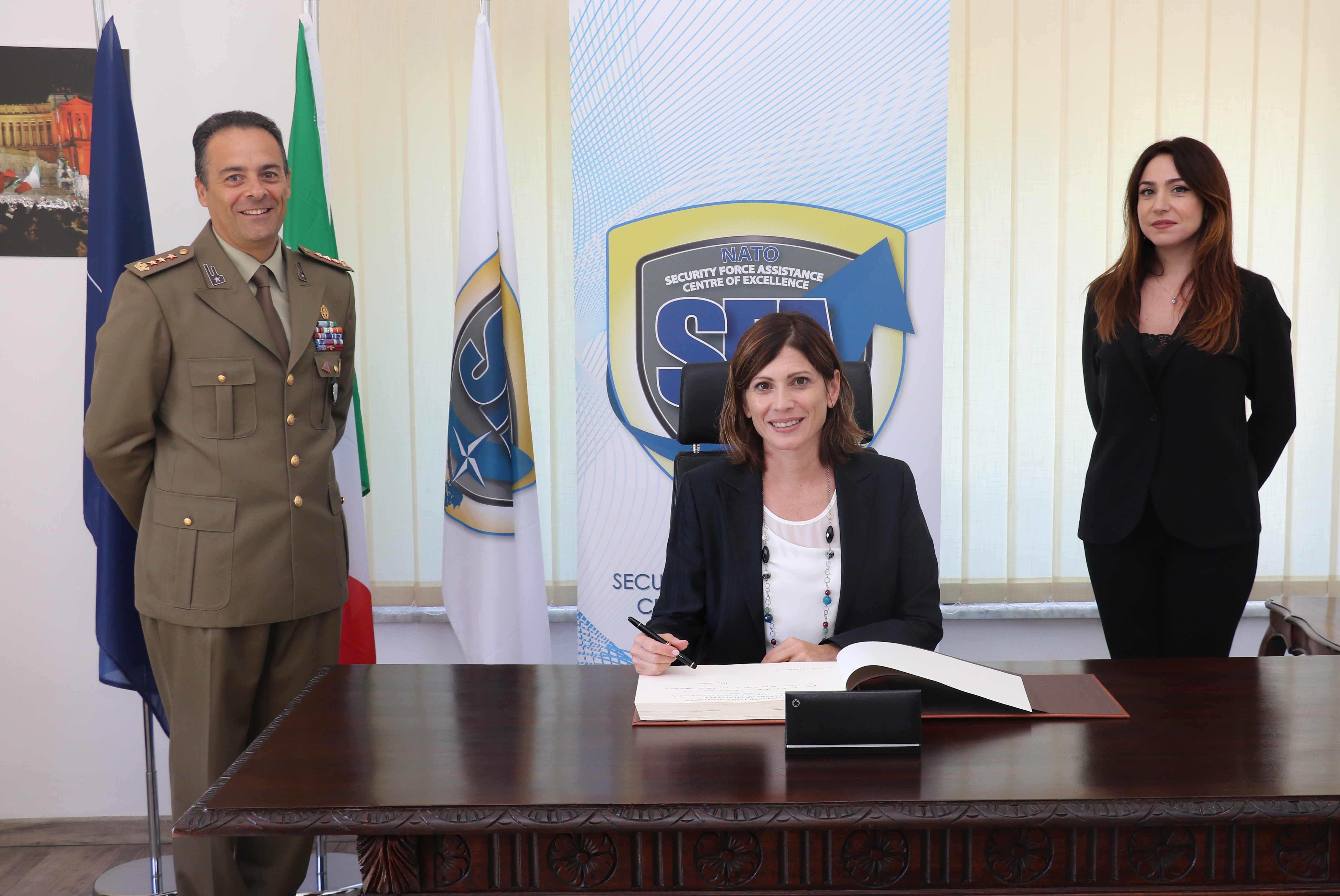 The President of WIIS Italy visits the NATO SFA COE