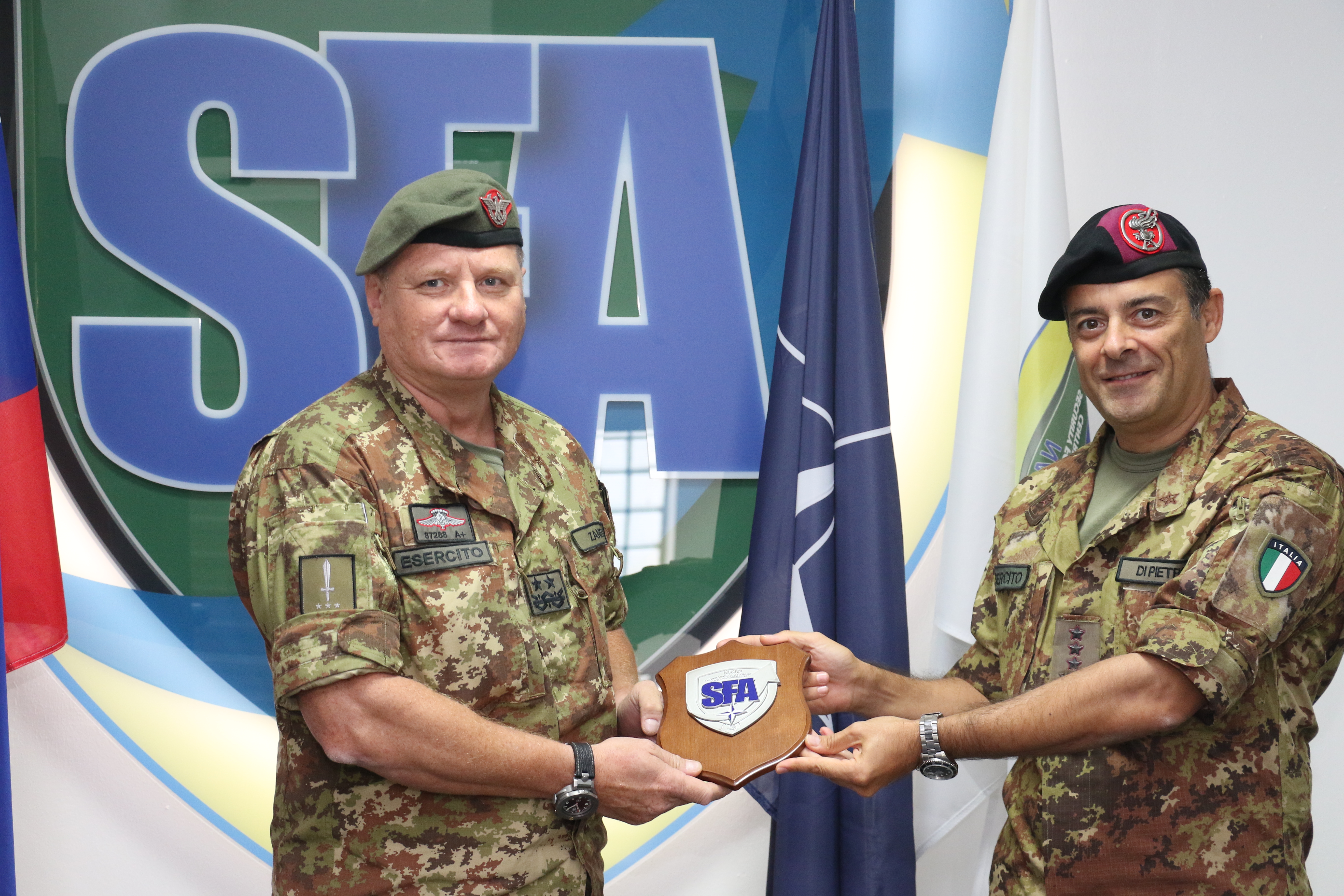 Major General Nicola ZANELLI, the future DCOM RSM, visits the NATO SFA COE