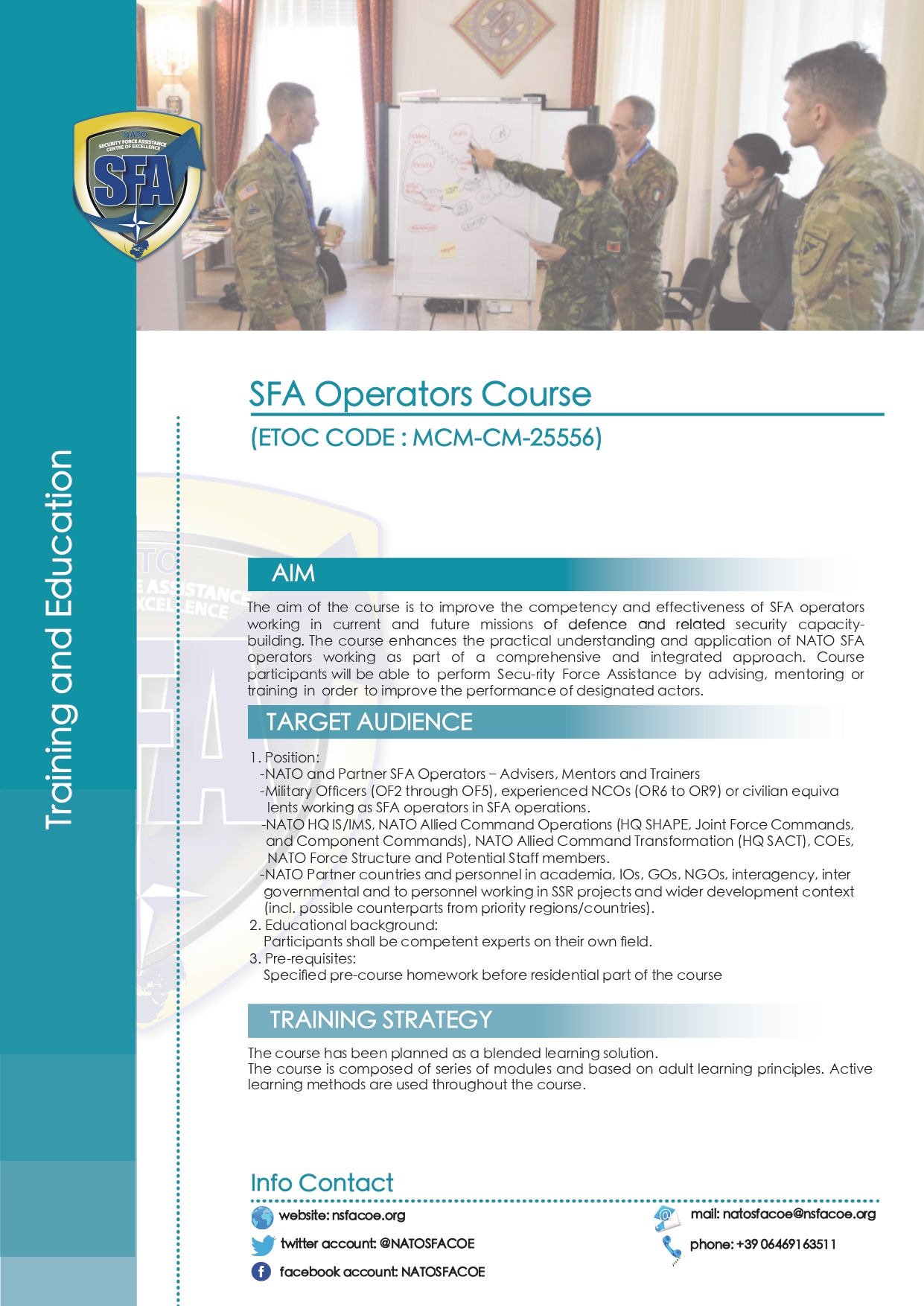 SFA Operators Course 2021-1