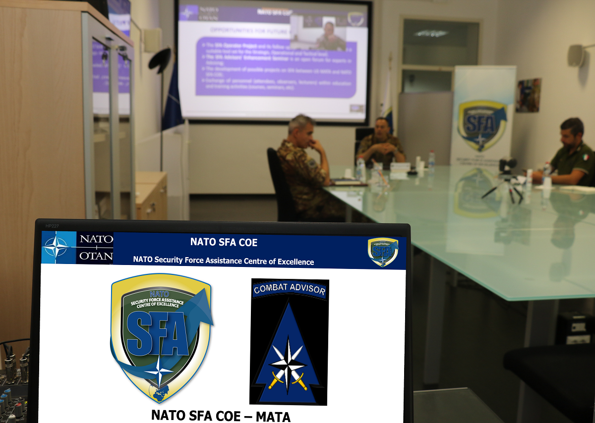 Virtual meeting between NATO SFA COE and US MATA