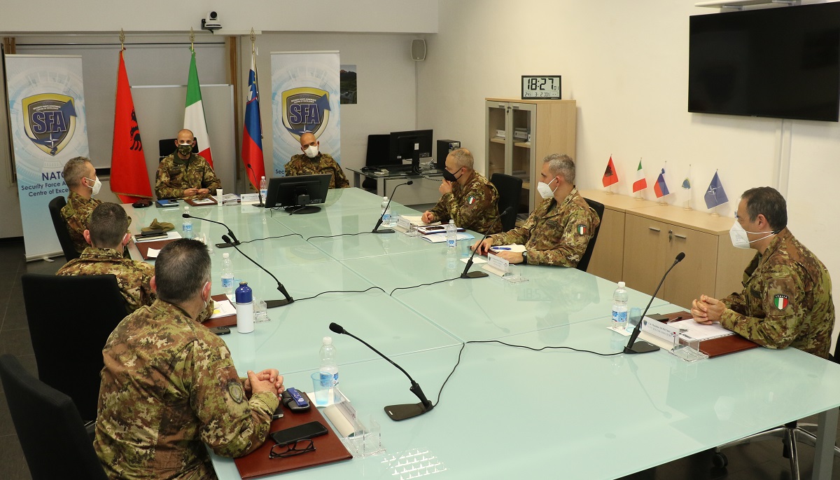 ITA Army 3rd General Planning Division delegation visited the NATO SFA COE