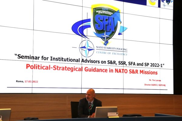 Speech of Timothy LANNAN del NATO HQ International Staff