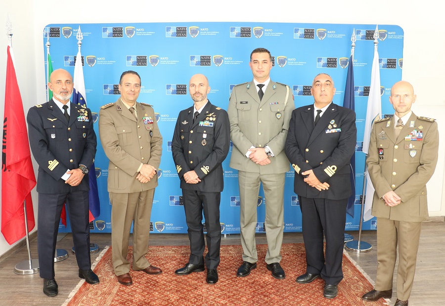 NATO SFA COE welcomed the Italian Air Force Brig. Gen. Davide CIPELLETTI