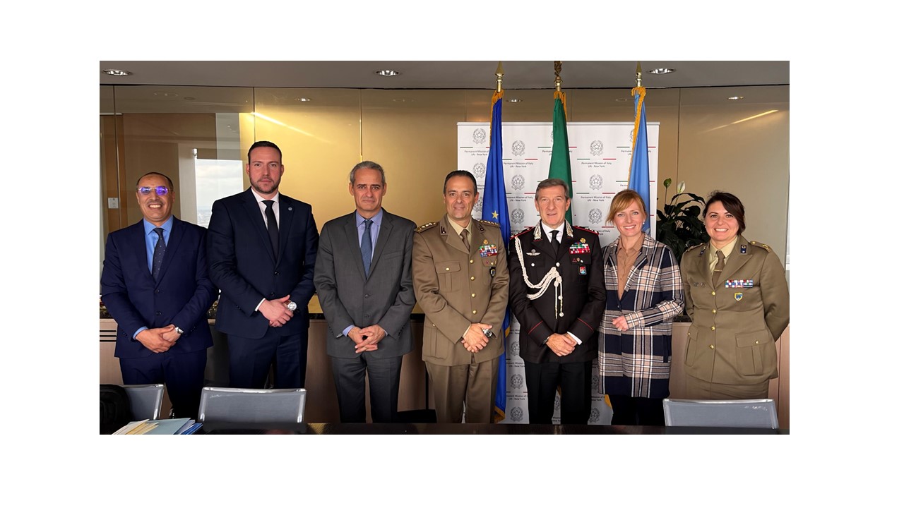 NATO SFA COE meets the Permanent Mission of Italy to the UN in New York and the representatives of the UN DPO